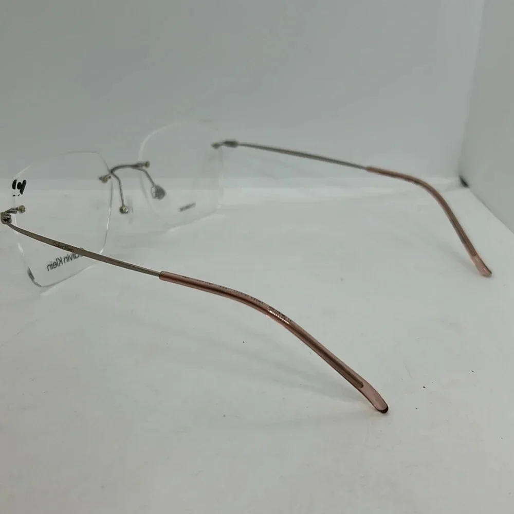 Calvin Klein CK22125TC Unisex Eyeglasses Frames 55-17-150 Rimless NWT - Picture 4 of 7